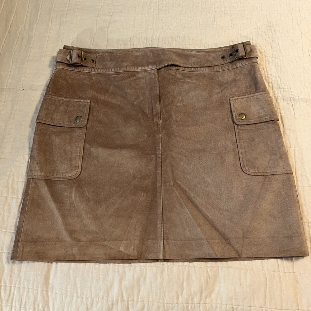 Ann Taylor Loft suede mini skirt